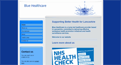 Desktop Screenshot of bluehealthcare.org.uk