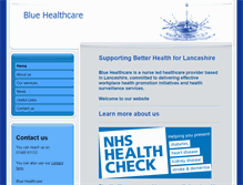 Tablet Screenshot of bluehealthcare.org.uk